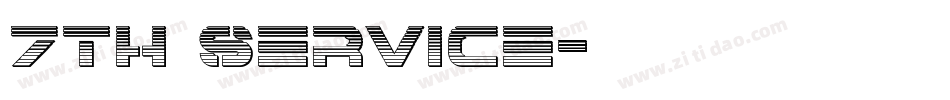 7th Service字体转换